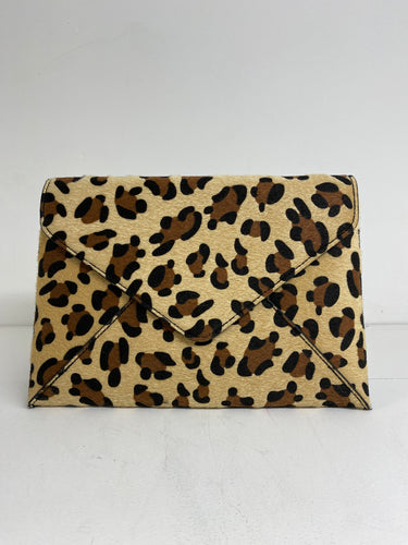 Animal Print Envelope Clutch Bag