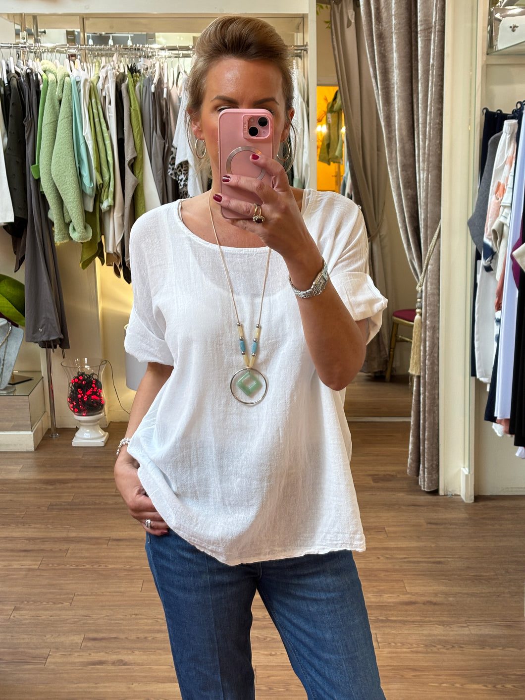 Flora Top White