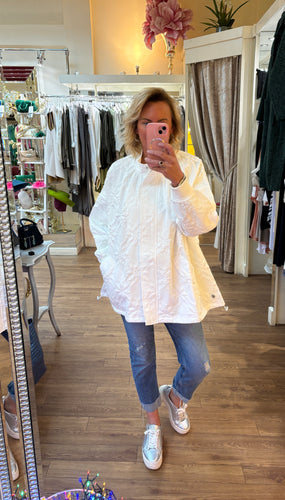 Malissa J White Flower Jacket 2480