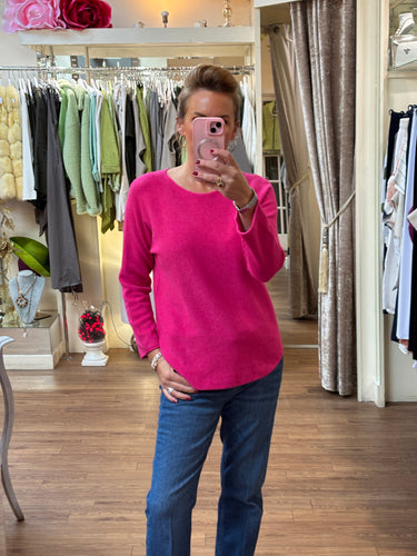 Amber Knit Hot Pink