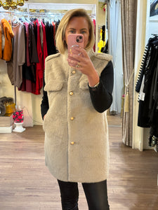 Military Gilet Beige
