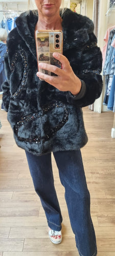 Black Faux Fur Jacket
