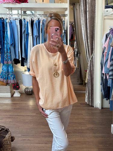 Florida Top with necklace Light Peach
