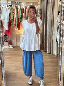 Lulu Linen Top White