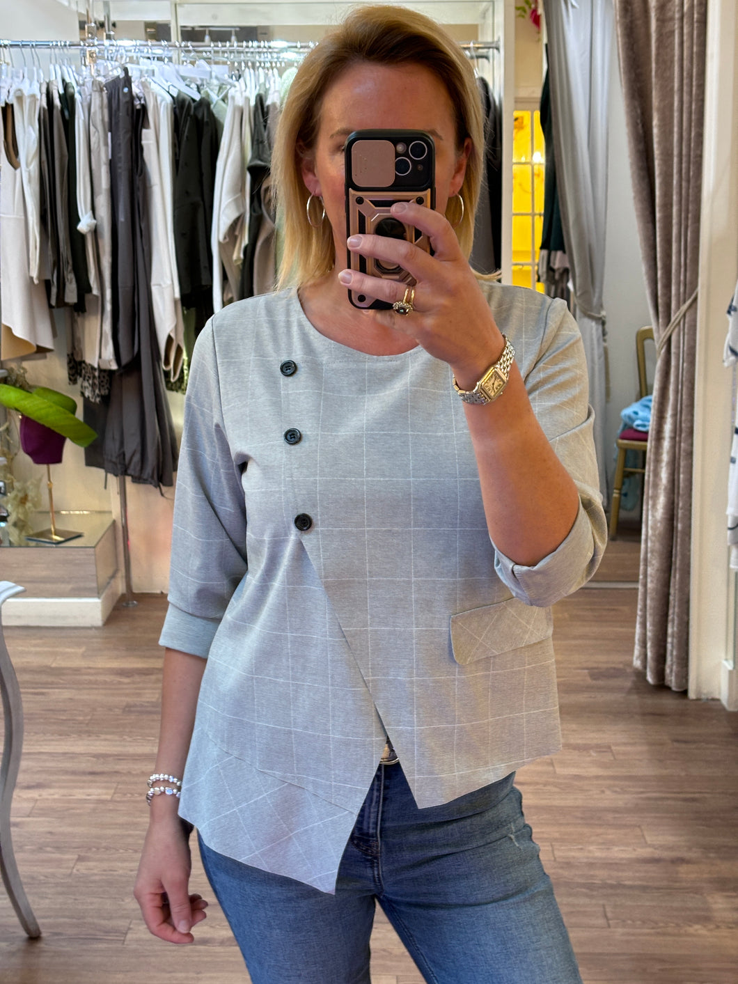 Roberta Top Grey