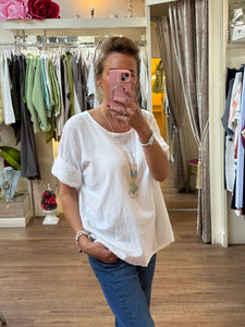 Flora Top White