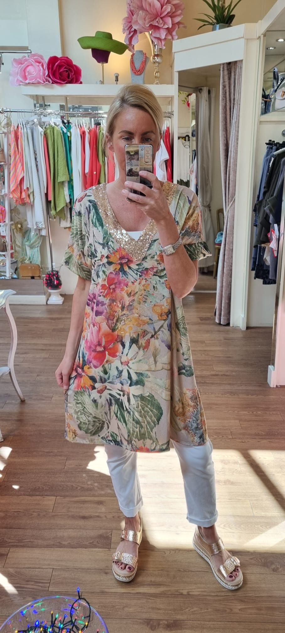 Floral Sparkle Tunic