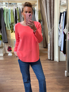 Amber Knit Deep Coral