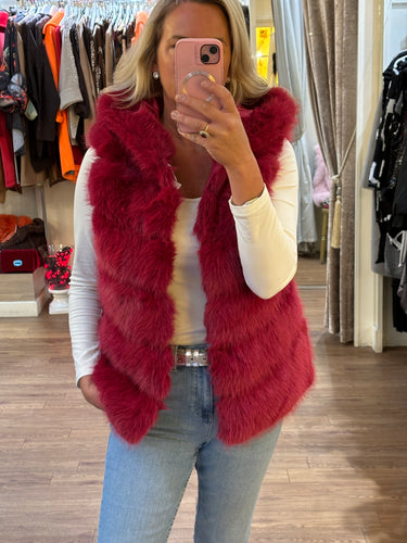 Berry Faux Fur Gilet