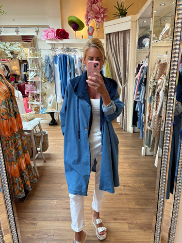 Denim Hooded Jacket