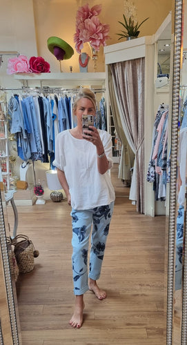Magic Pants Blue Floral