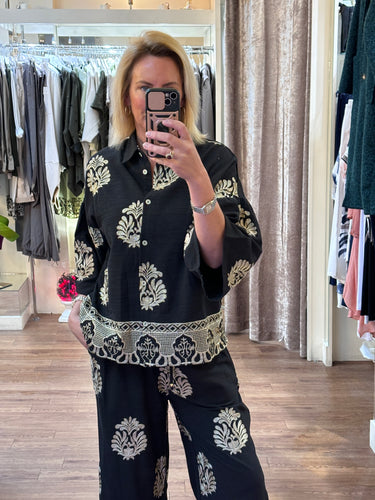 Malissa J Black Short Shirt2457