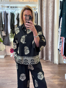 Malissa J Black Short Shirt2457