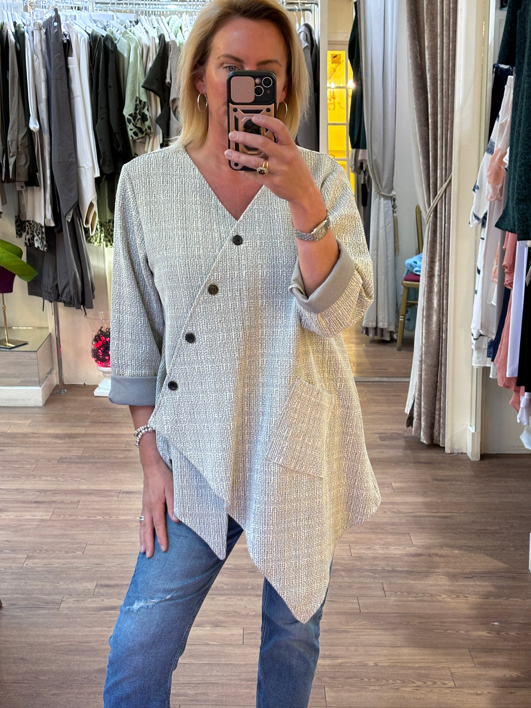 Millie Top Grey
