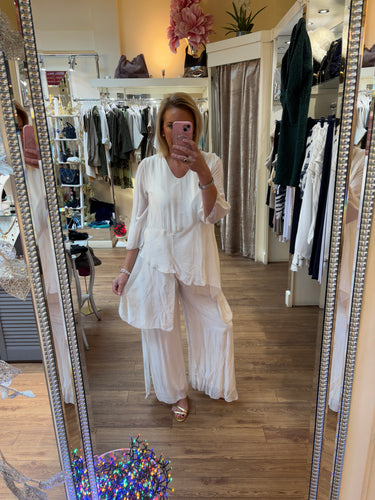 Ella Trousers White