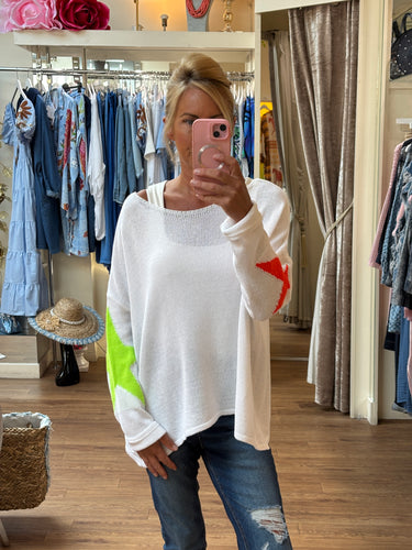 Katy Knit White