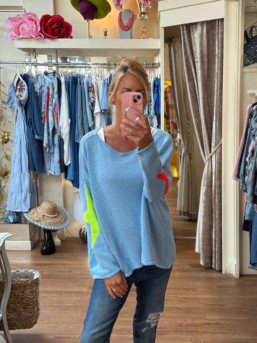 Katy Knit Baby Blue