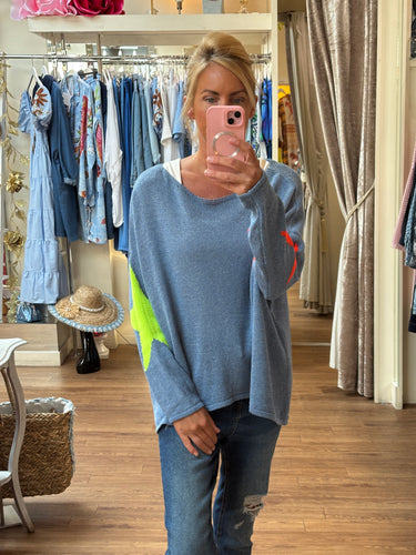 Katy Knit Denim Blue