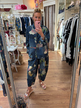 Load image into Gallery viewer, Bella Blue Floral Denim Jacket