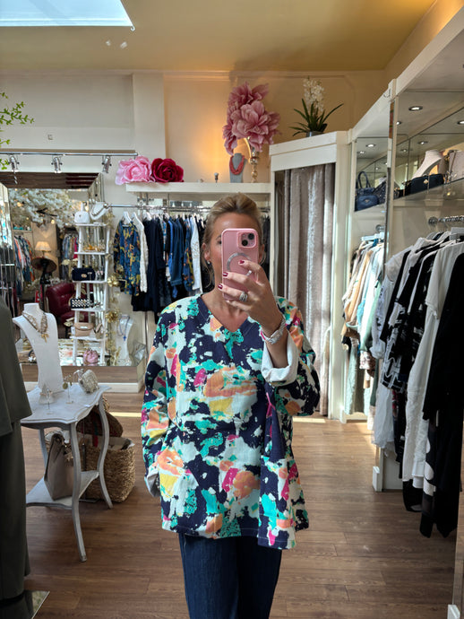 Bella Blue Graphic Top