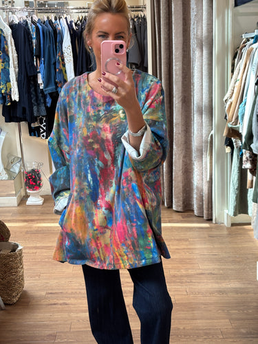 Bella Blue Splash Top