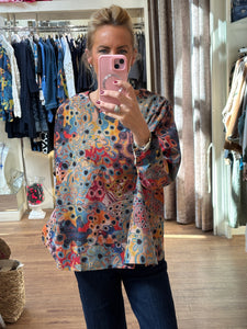 Bella Blue Velour Top