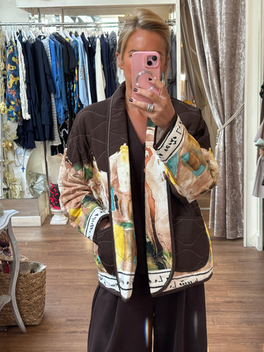 Quilted Jacket Brown
