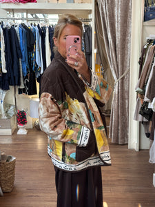 Quilted Jacket Brown