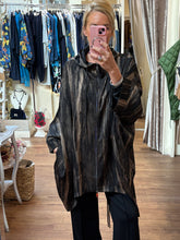 Load image into Gallery viewer, Malissa J Stripe Zip up Top wf2524