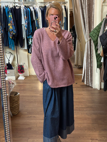 Soft Knit Jumper Violet
