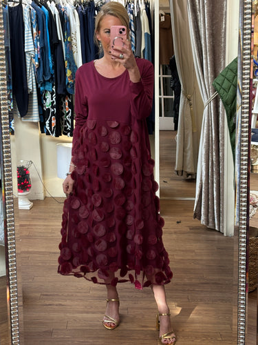 Malissa J Wine Circle Dress wf1965a