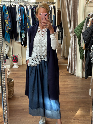 Long Waistcoat Navy
