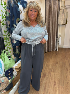 Malissa J Grey Trousers wf2086