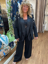 Load image into Gallery viewer, Malissa J Studded Blazer Black