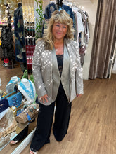 Load image into Gallery viewer, Malissa J Studded Blazer Stone