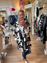 Load image into Gallery viewer, ID Zip Up Jacket Black/white