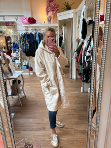 Swirl Pattern Jacket Cream