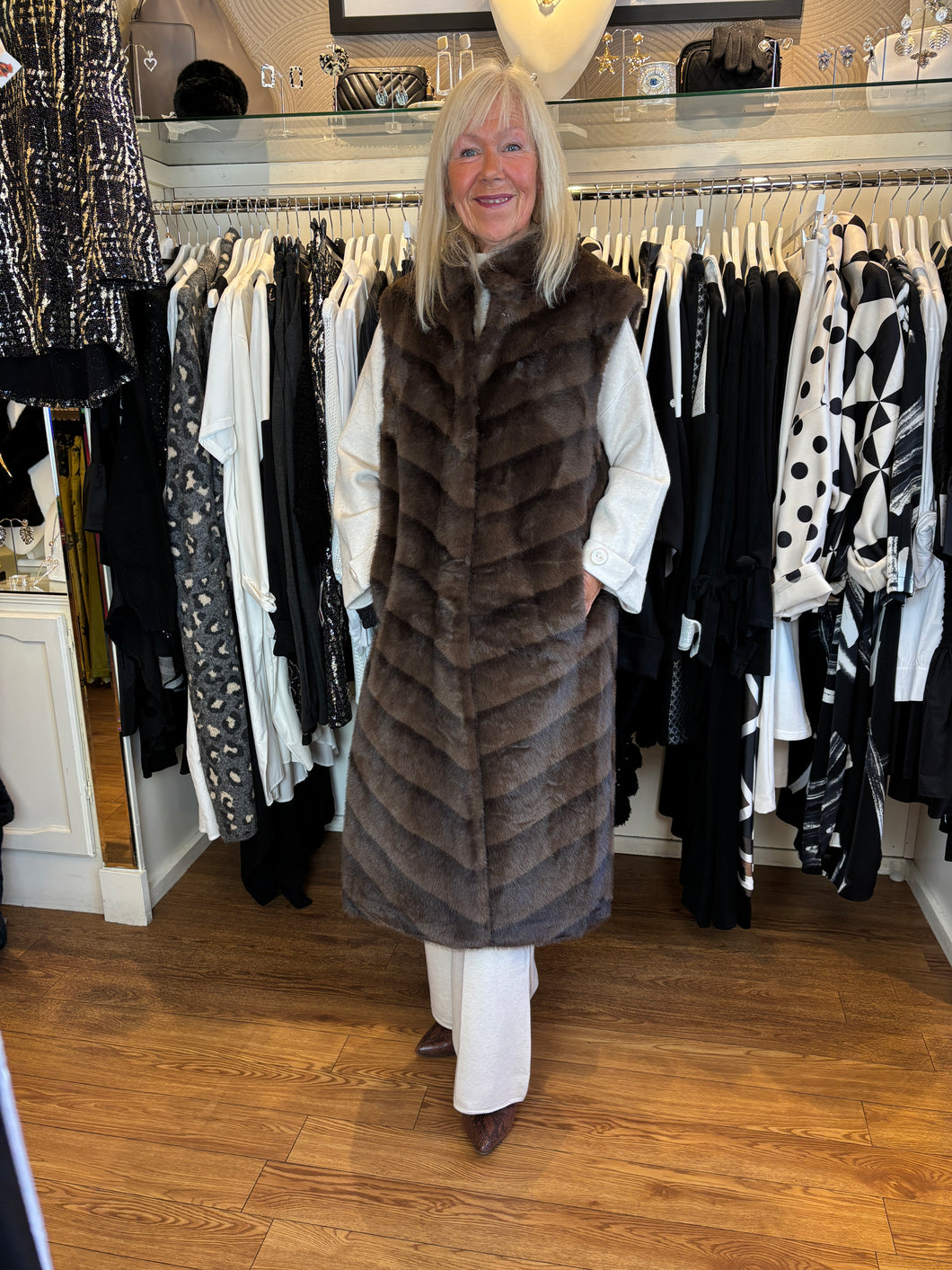 Malissa J Brown Longline Gilet gc20523