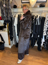 Load image into Gallery viewer, Malissa J Brown Faux Fur Coat GC20528