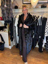 Load image into Gallery viewer, Malissa J Black Faux Fur Coat GC20528