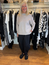 Load image into Gallery viewer, Malissa J Beige Bling Neck Jumper wf2544