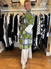 Load image into Gallery viewer, Short Sleeve Green Check Coat