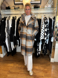Brown Check Coat