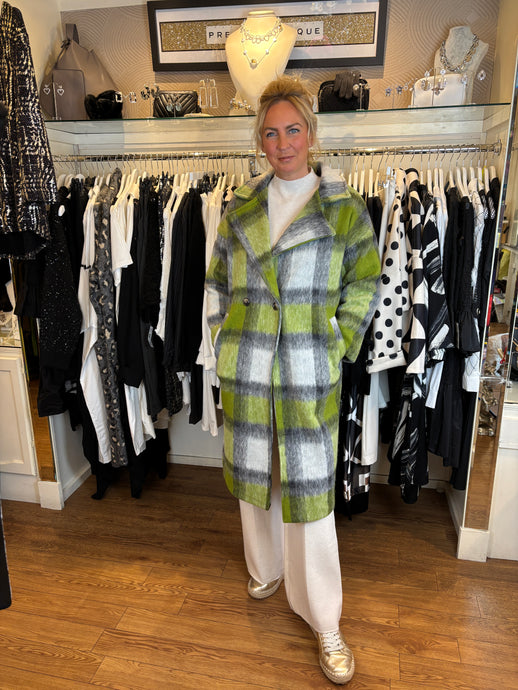 Green Check Coat
