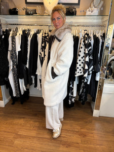 Cream Sherpa Coat
