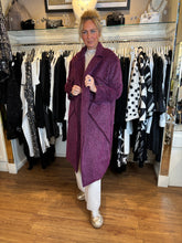 Load image into Gallery viewer, Plum Shaggy Coat