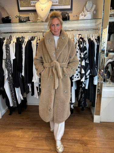 Jewel Teddy Coat Fawn