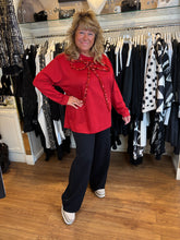 Load image into Gallery viewer, Malissa J Red Bow Top wf2503