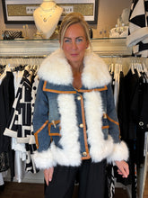 Load image into Gallery viewer, Denim White Trim Jacket