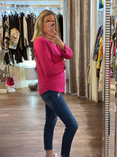 Load image into Gallery viewer, Long Sleeve Knit Hot Pink